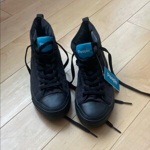 Black High-Top Sneakers